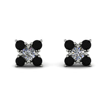 Geometrical 5 Diamonds Stud Earrings - Noa No. 33 image 1