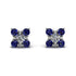 Geometrical 5 Diamonds Stud Earrings - Noa No. 63 image 1