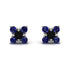 Geometrical 5 Black Diamonds Stud Earrings - Noa No. 69