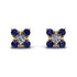 Geometrical 5 Diamonds Stud Earrings - Noa No. 61 image 1