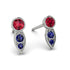 Bezel Ruby Earrings In Pear Shaped - Aniya No. 72 image 1