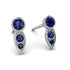 Bezel Sapphire Earrings In Pear Shaped - Aniya No. 75 image 1