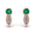 Bezel Emerald Earrings In Pear Shaped - Aniya No. 5