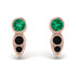 Bezel Emerald Earrings In Pear Shaped - Aniya No. 35 image 1