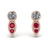 Bezel Diamond Earrings In Pear Shaped - Aniya No. 47