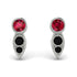Bezel Ruby Earrings In Pear Shaped - Aniya No. 42 image 1