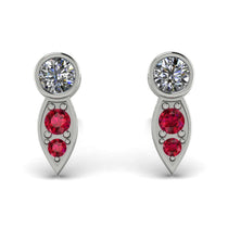 Bezel Diamond Earrings In Pear Shaped - Aniya No. 48 image 1