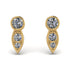 Bezel Diamond Earrings In Pear Shaped - Aniya No. 1
