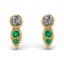 Bezel Diamond Earrings In Pear Shaped - Aniya No. 16 image 1