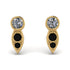 Bezel Diamond Earrings In Pear Shaped - Aniya No. 31