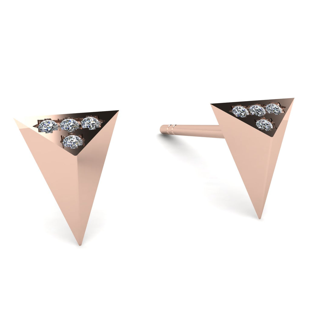 Triangle Diamond Earrings - Livia No. 2