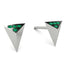 Triangle Emerald Earrings - Livia No. 6