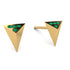 Triangle Emerald Earrings - Livia No. 4