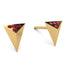 Triangle Ruby Earrings - Livia No. 10