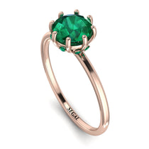 Classic Emerald Ring With Hidden Stones - Elliana No. 5 image 1