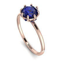 Classic Sapphire Ring With Hidden Stones - Elliana No. 14 image 1