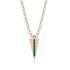 Triangle Emerald Necklace - Brynn No. 5