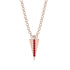 Triangle Ruby Necklace - Brynn No. 11
