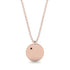 Black Diamond Gold Round Necklace - Ariella No. 8