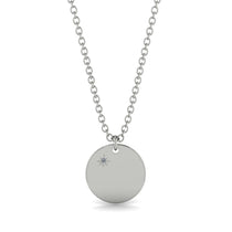 Diamond Gold Round Necklace - Ariella No. 3 image 1