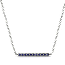 Short Line Sapphire Necklace - Elsie No. 15 image 1