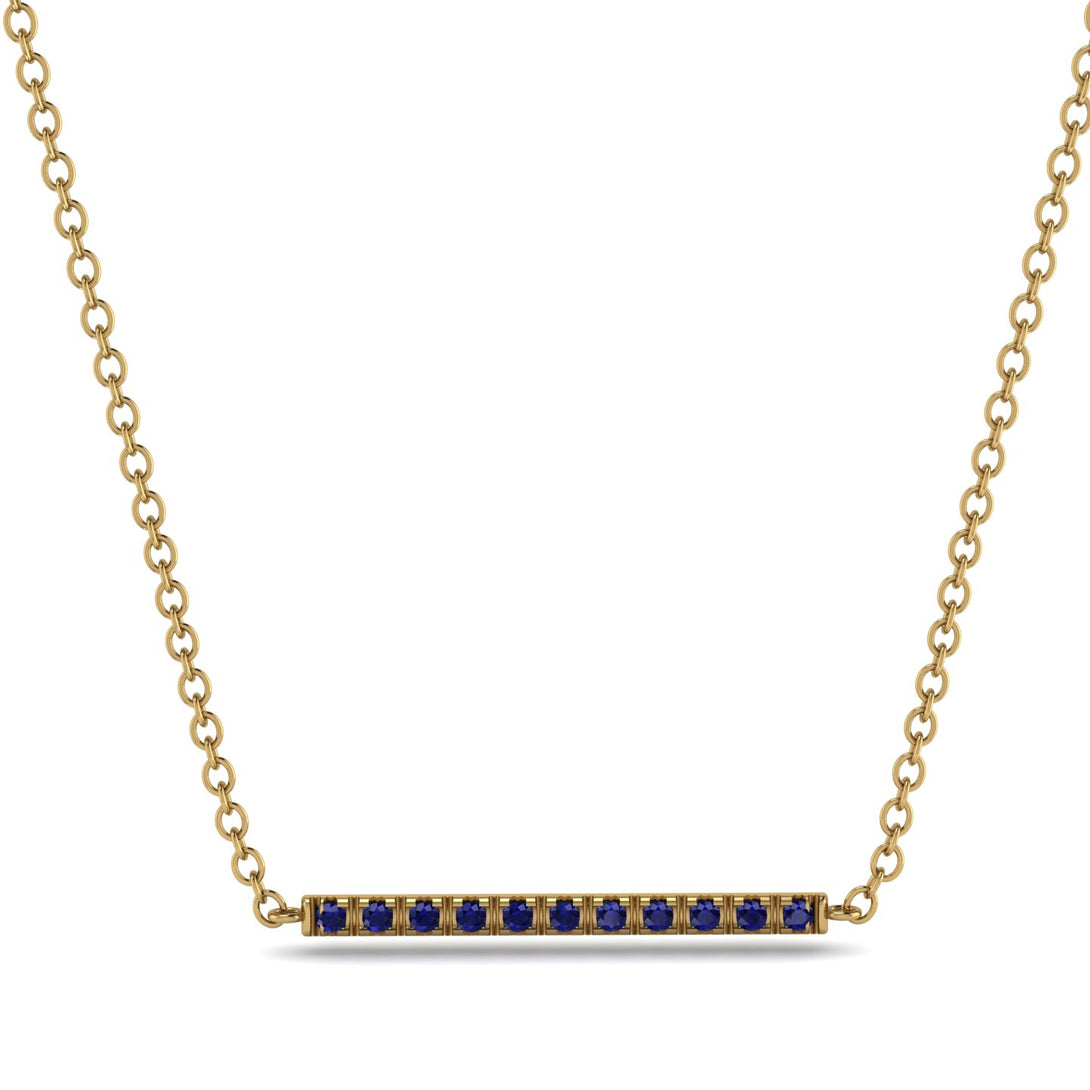 Short Line Sapphire Necklace - Elsie No. 13