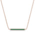 Channel Micro Pave Emerald Necklace - Nyla No. 5