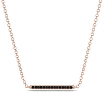 Channel Micro Pave Black Diamond Necklace - Nyla No. 8 image 1