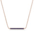 Channel Micro Pave Sapphire Necklace - Nyla No. 14
