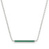 Channel Micro Pave Emerald Necklace - Nyla No. 6