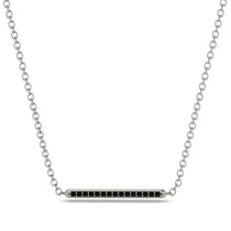 Channel Micro Pave Black Diamond Necklace - Nyla No. 9 image 1