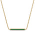 Channel Micro Pave Emerald Necklace - Nyla No. 4