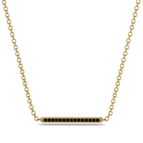 Channel Micro Pave Black Diamond Necklace - Nyla No. 7 image 1