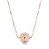 Personalised Round Black Diamond Necklace - Lena No. 8