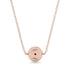 Personalised Round Black Diamond Necklace - Lena No. 8