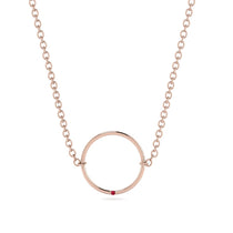 Geometric Ruby Pendant Golden Diamond - Emberly No. 11 image 1