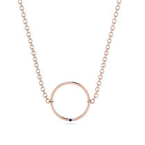 Geometric Sapphire Pendant Golden Diamond - Emberly No. 14 image 1