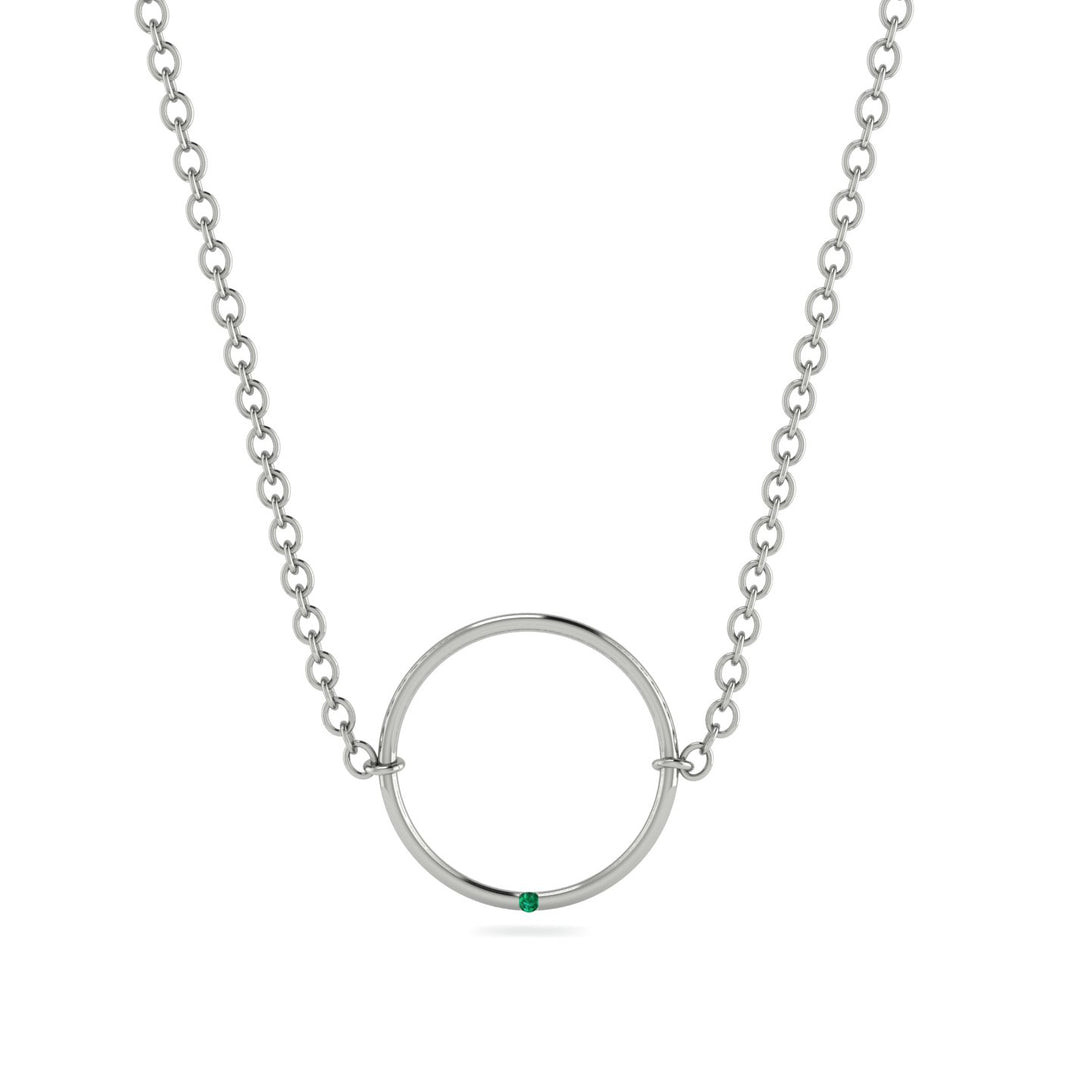 Geometric Emerald Pendant Golden Diamond - Emberly No. 6