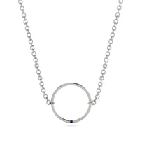 Geometric Sapphire Pendant Golden Diamond - Emberly No. 15 image 1