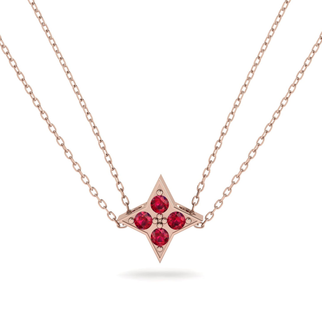 Star Ruby Necklace - Greta No. 11