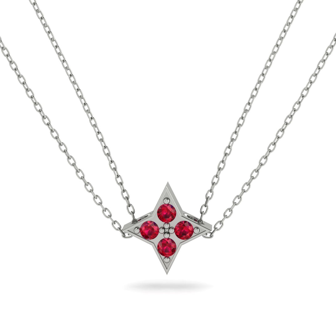 Star Ruby Necklace - Greta No. 12