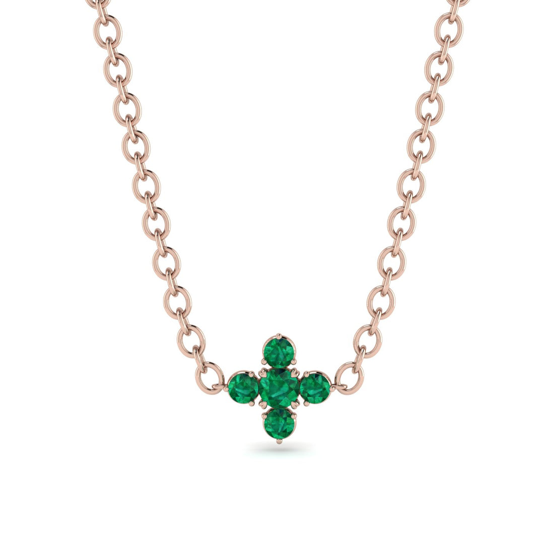 Compass Emerald Necklace - Maren No. 20