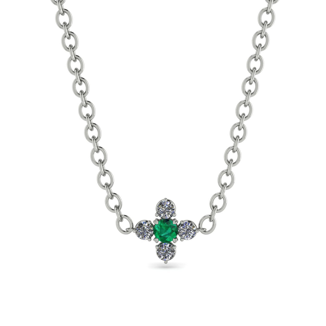 Compass Emerald Necklace - Maren No. 6