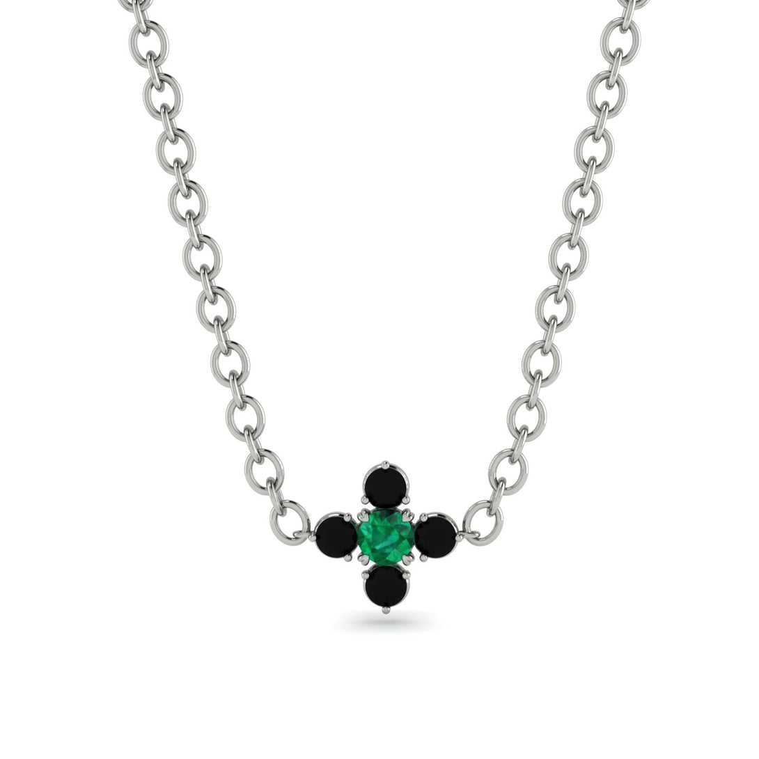Compass Emerald Necklace - Maren No. 36