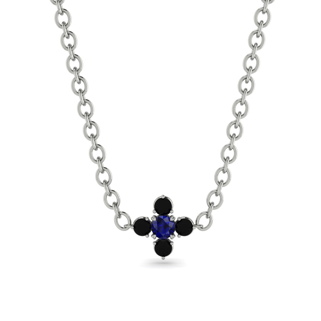 Compass Sapphire Necklace - Maren No. 45