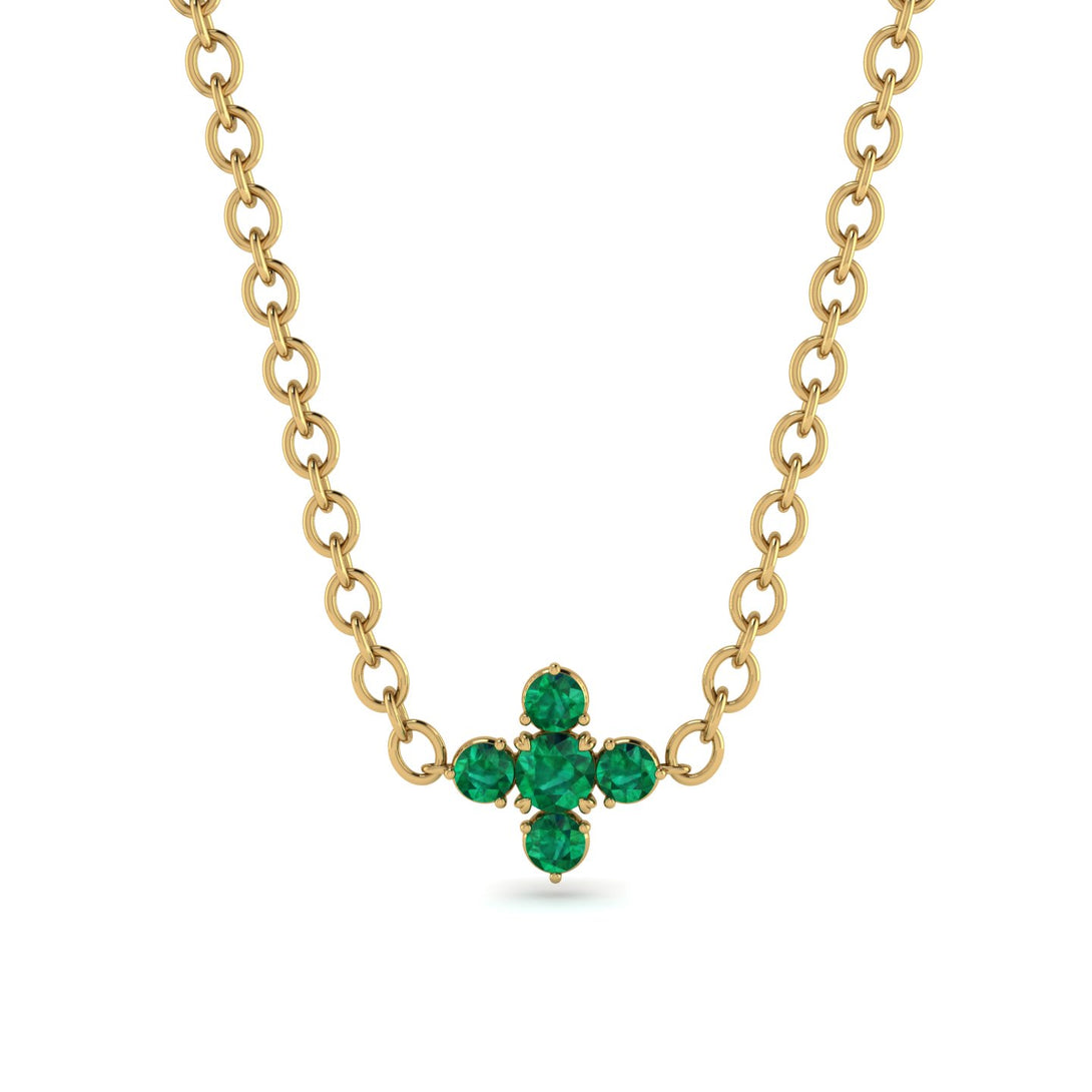 Compass Emerald Necklace - Maren No. 19