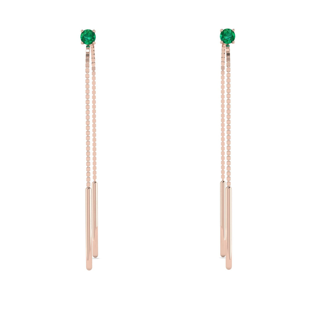 Hanging Emerald Earrings - Alaia No. 5
