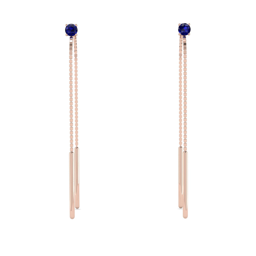 Hanging Sapphire Earrings - Alaia No. 14
