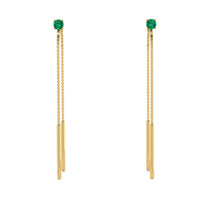 Hanging Emerald Earrings - Alaia No. 4 image 1
