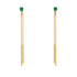 Hanging Emerald Earrings - Alaia No. 4 image 1